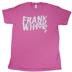 Frank White (King Of New York) Pink/White Size L T-Shirt Heavy Cotton NEW.